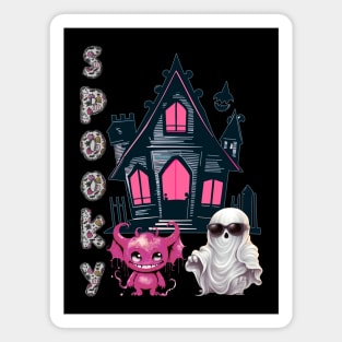 Spooky house guests Magnet